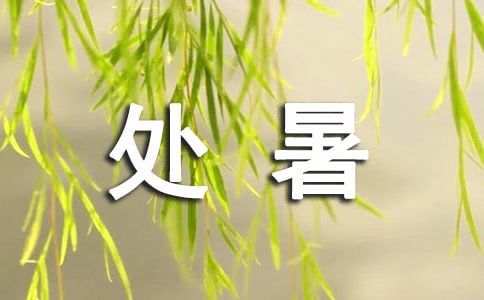 處暑節(jié)氣的句子